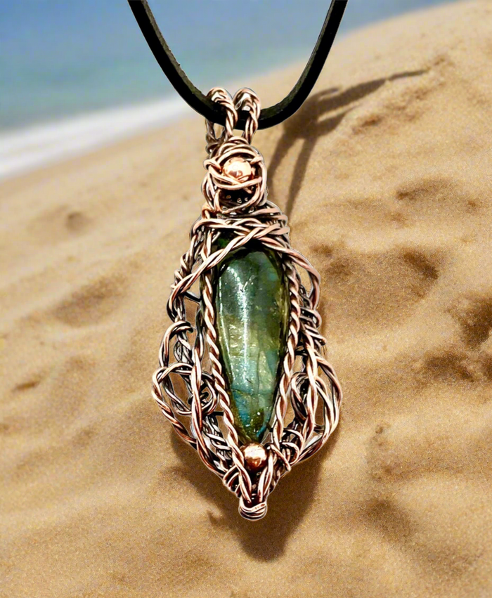 Labradorite Wire Wrapped Pendant - Connie’s Crystals 