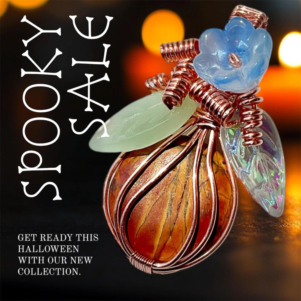 Picasso Jasper Pumpkin Pendant