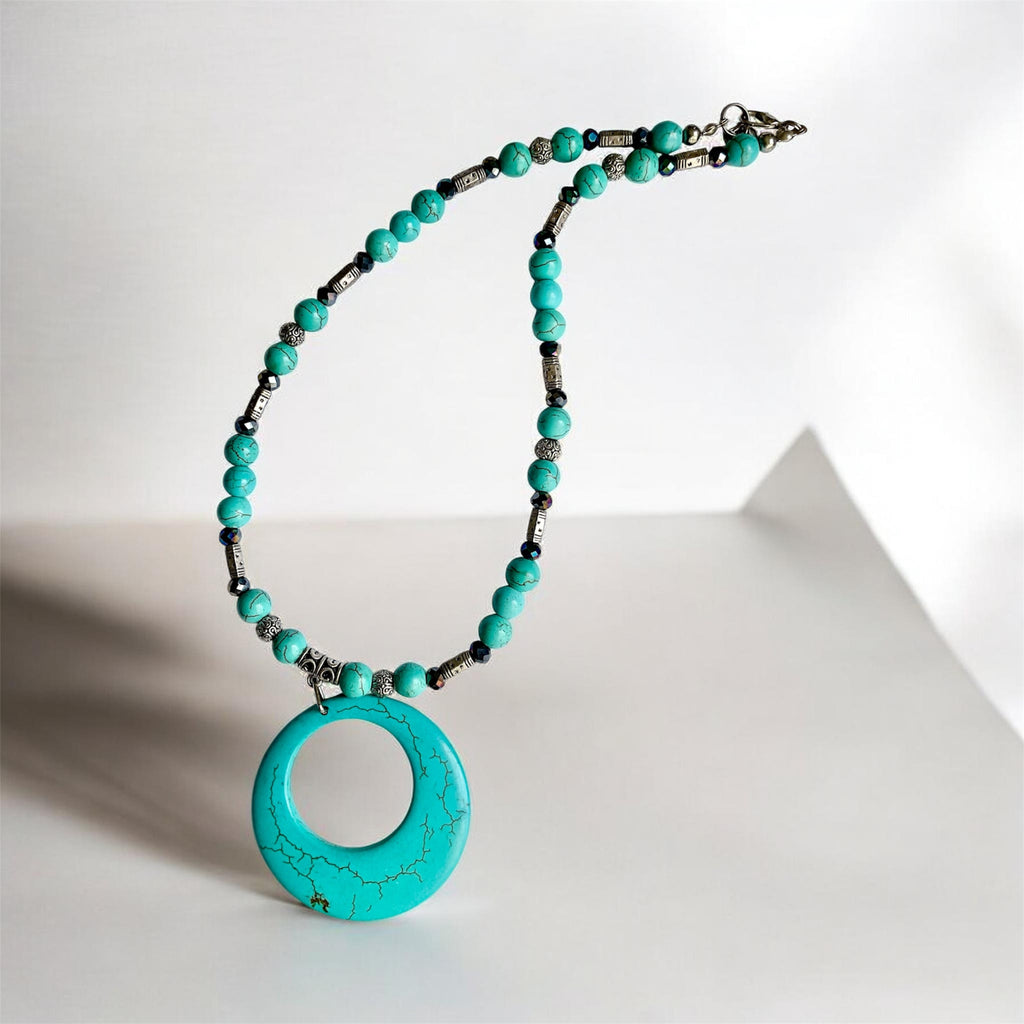 💙 Donut Pendant Necklace - Connie’s Crystals 