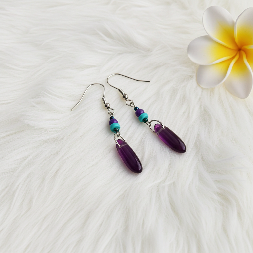 Amethyst Earrings - Connie’s Crystals 