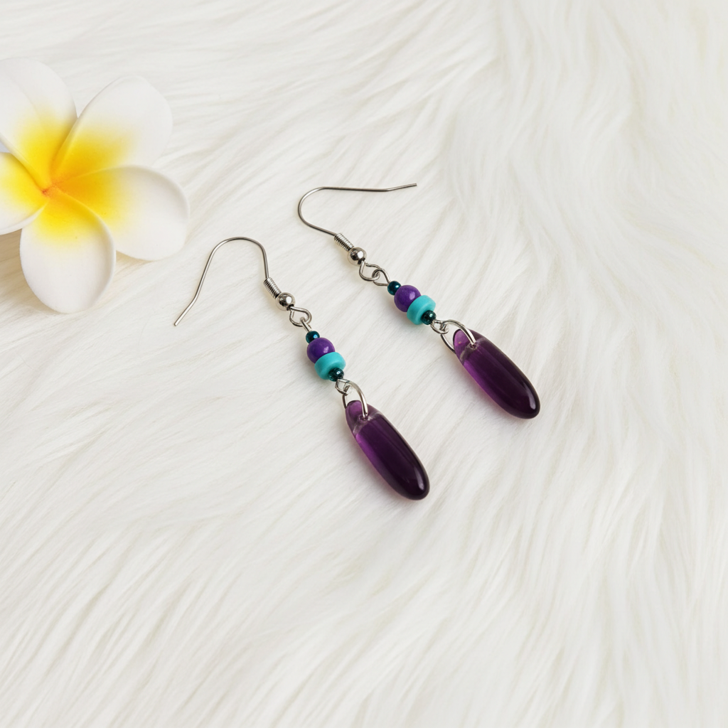 Amethyst Earrings - Connie’s Crystals 