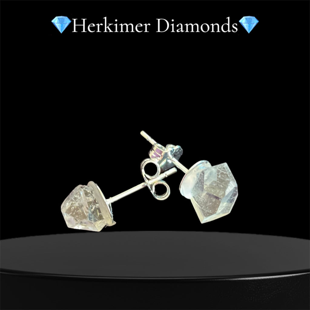 Sterling Silver Gemstone Stud Earrings