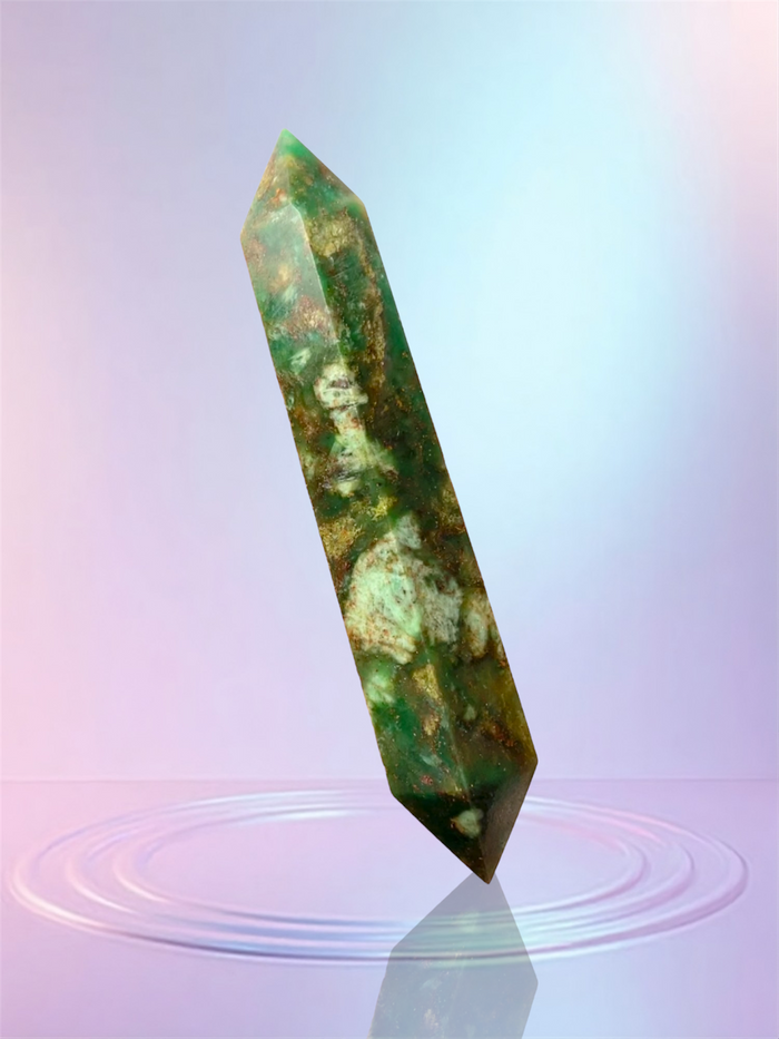 Rainforest Jasper Double Terminated Wand