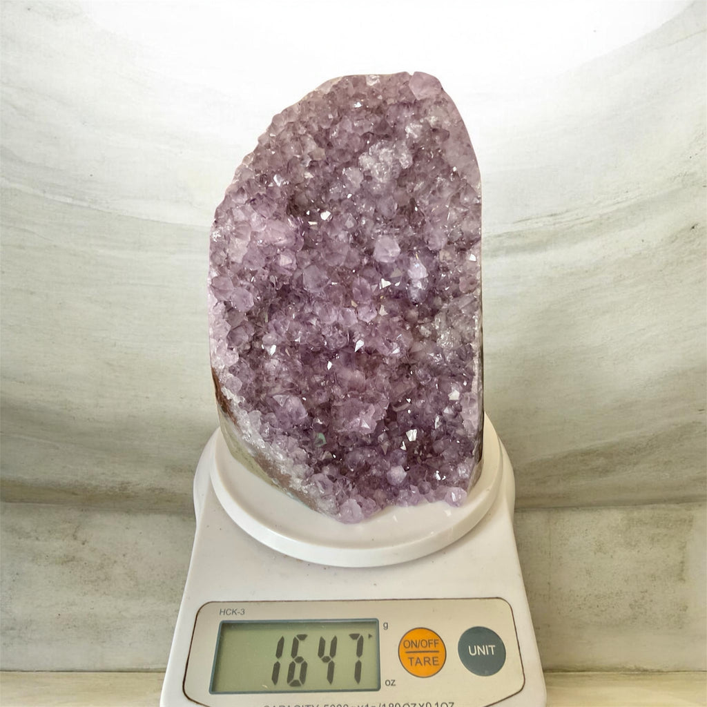 Natural Amethyst Geode Quartz Cathedral Cluster Cave 1647g