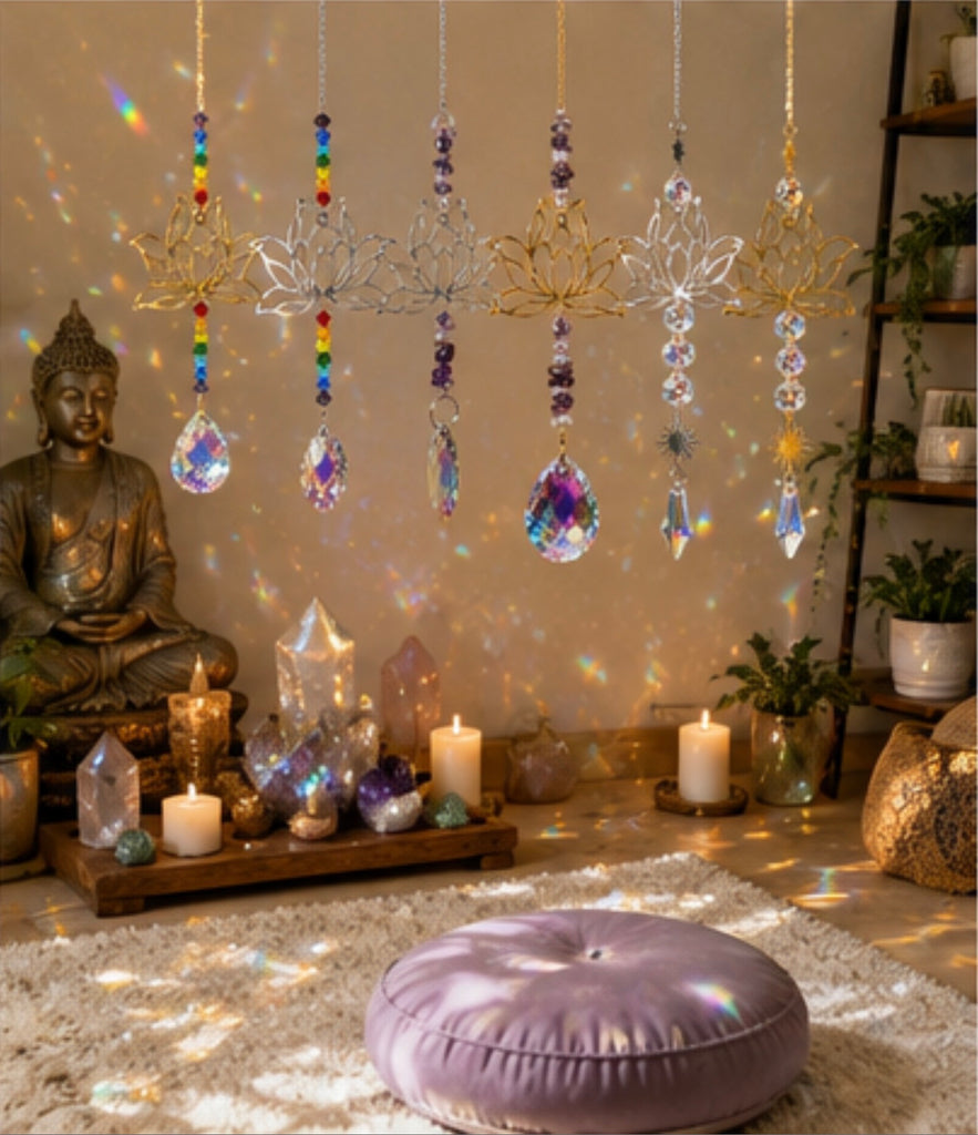 Lotus Crystal Sun Catchers