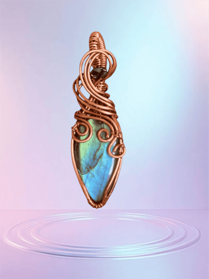 Labradorite Wire Wrapped Pendant