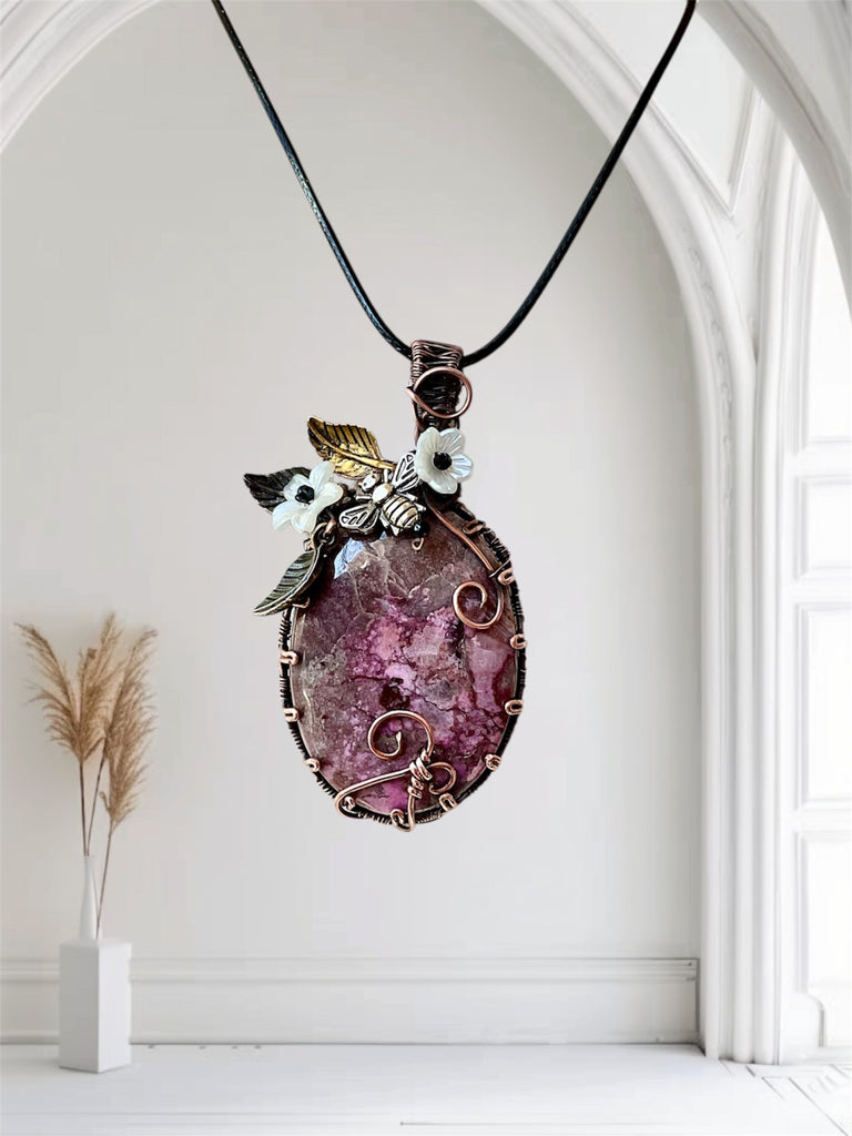 Cobalt Calcite Pendant