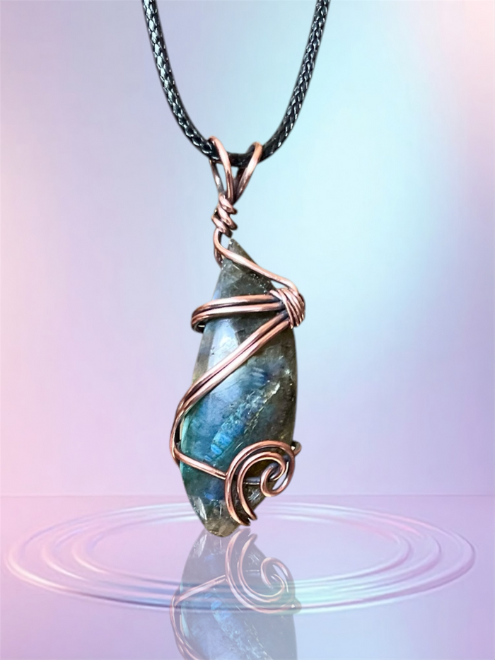 Labradorite Wire Wrapped Pendant