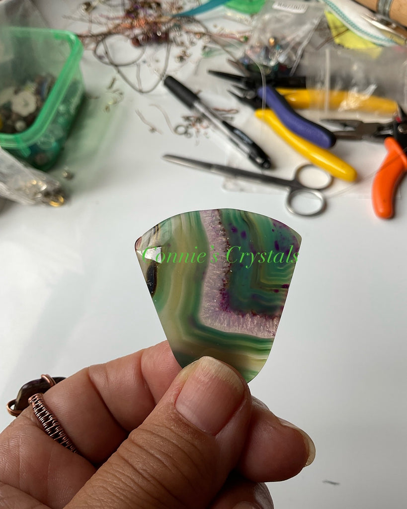 Druzy Agate Tree of Life Pendants
