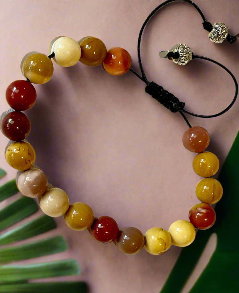 Mookaite Jasper Handmade Adjustable Bracelet - Connie’s Crystals 