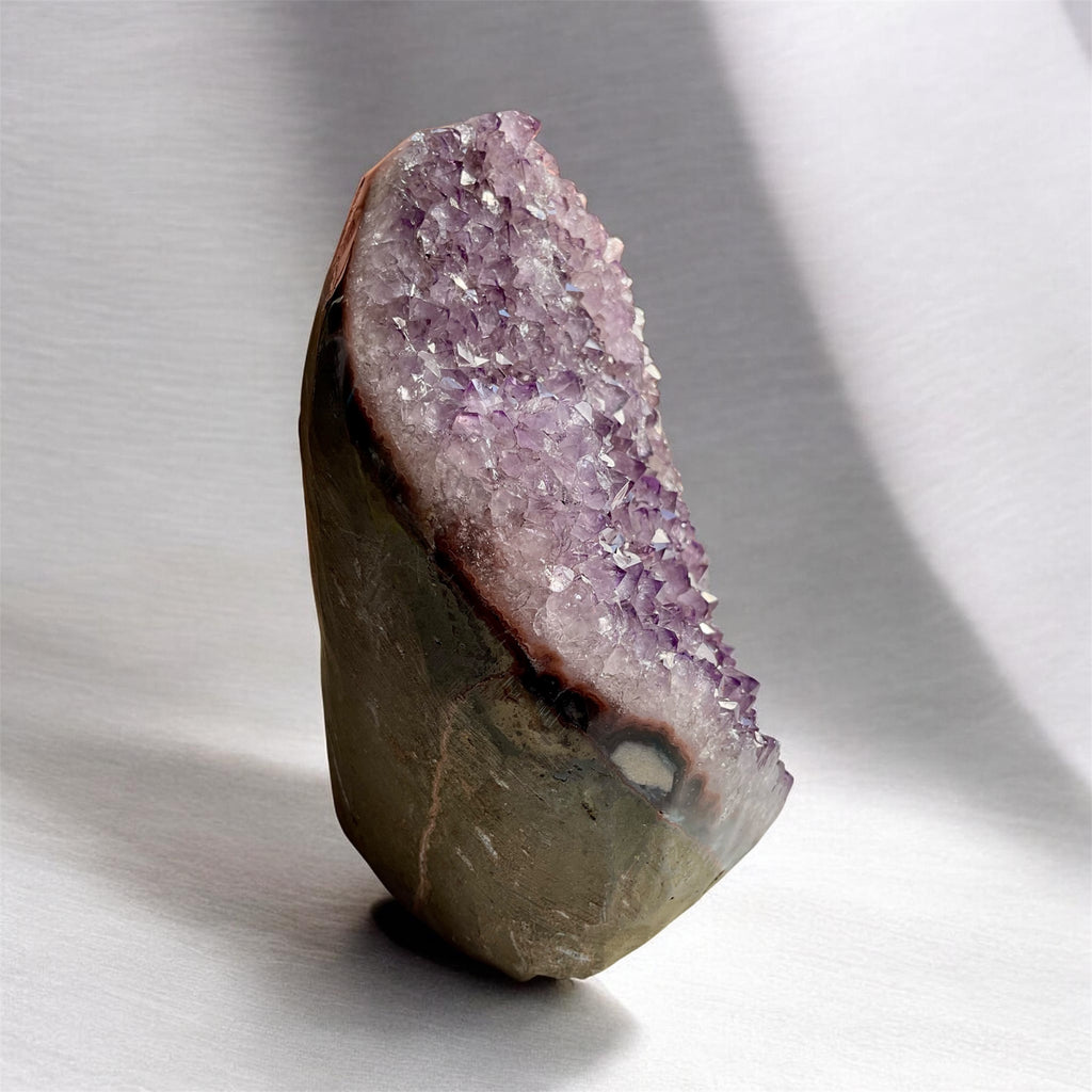Natural Amethyst Geode Quartz Cathedral Cluster Cave 1647g
