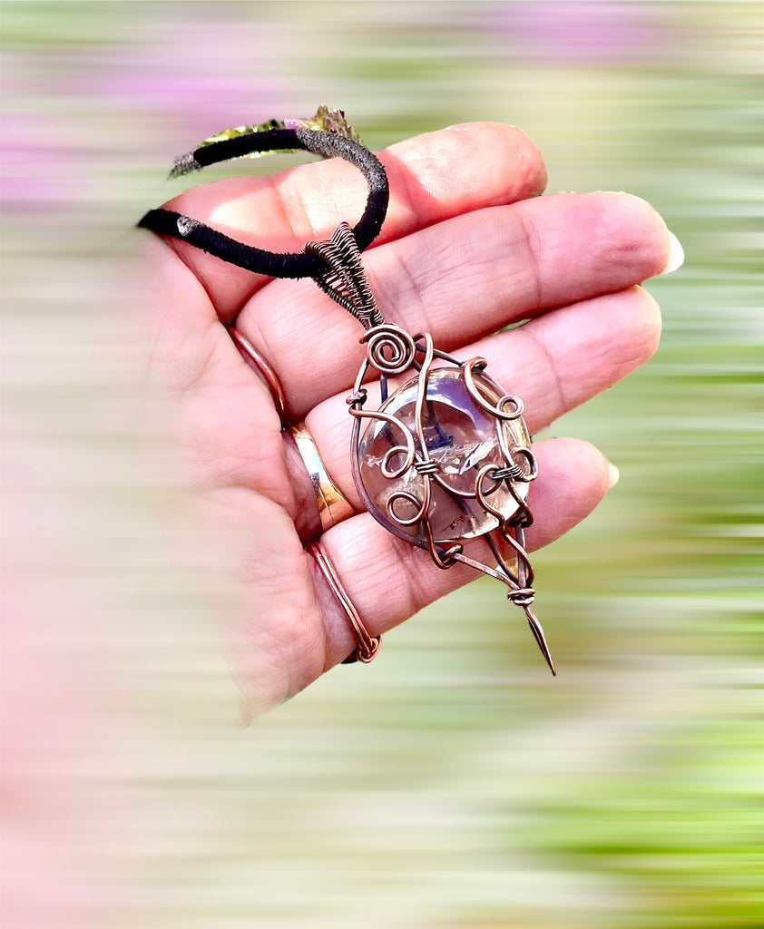 Smokey Quartz Wire Wrapped Pendant