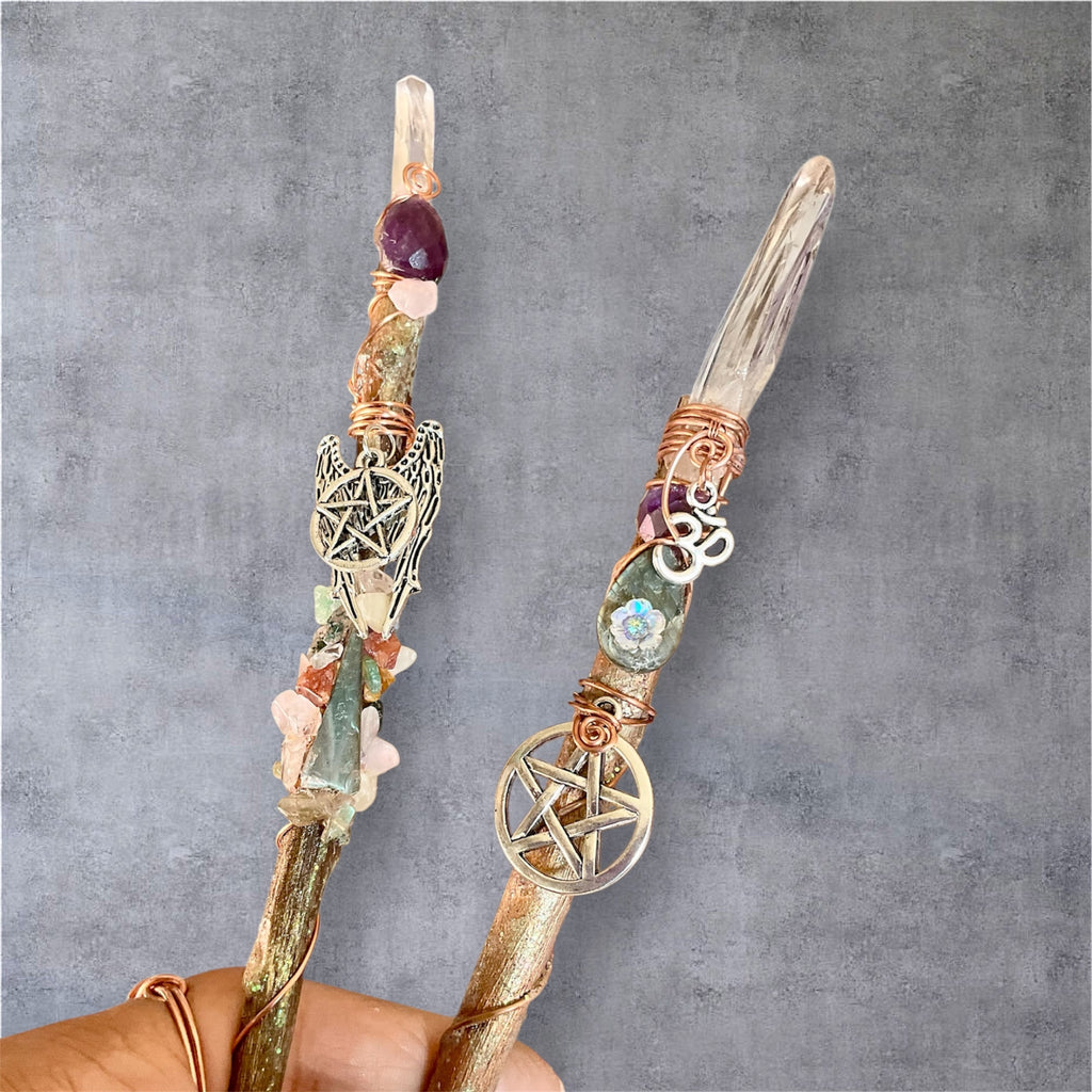 Handmade Crystal Magic Wands