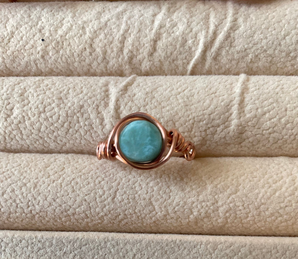 Larimar Handmade Rings
