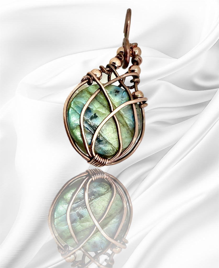Labradorite Wire Wrapped Pendant