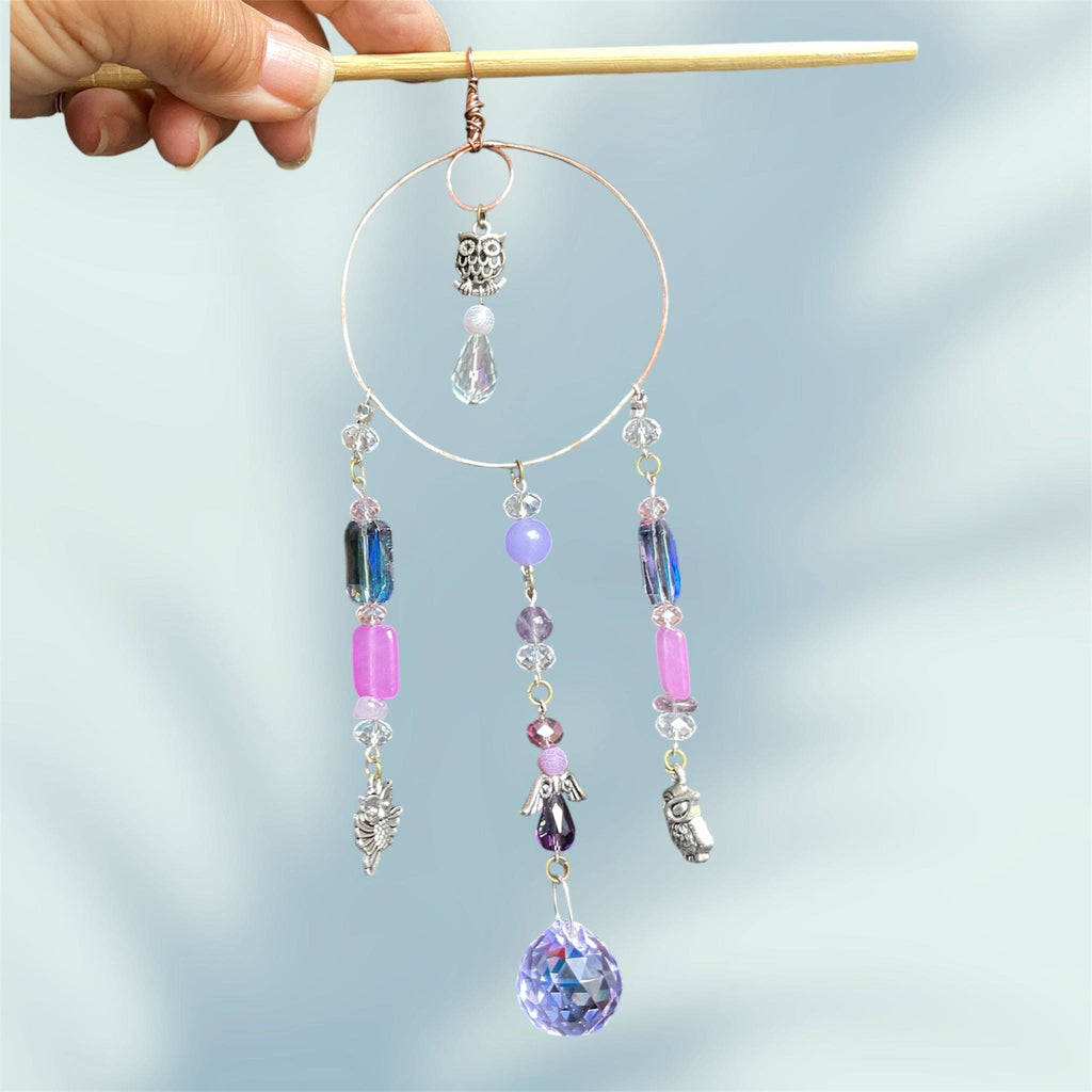 Owl & Alexandrite Sun Catcher