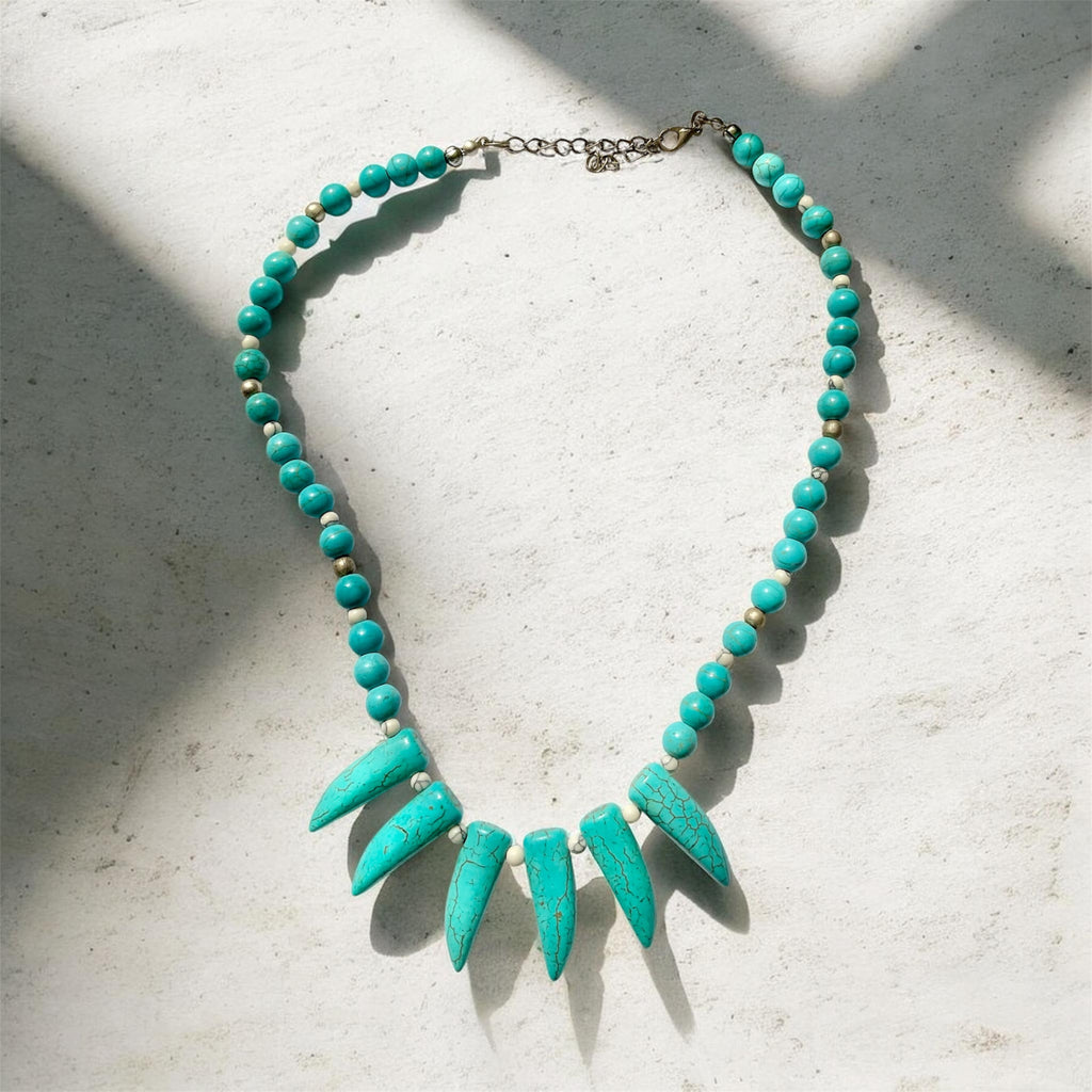 💙 Spike Statement Necklace - Connie’s Crystals 