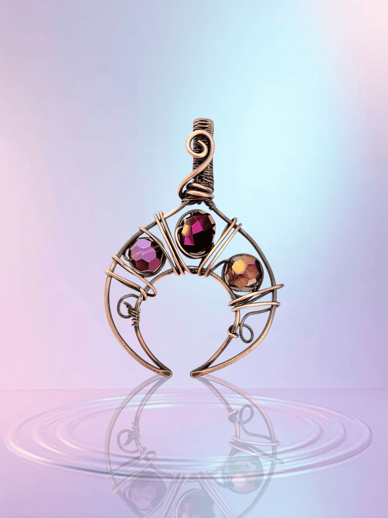 Crescent Moon Crystal Pendants – Mystical Beauty & Cosmic Energy