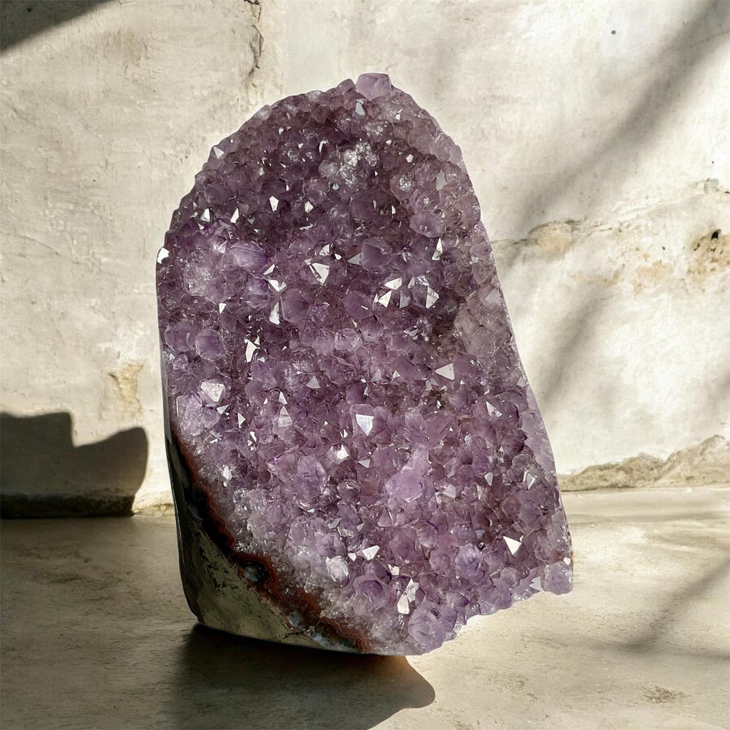 Natural Amethyst Geode Quartz Cathedral Cluster Cave 1647g