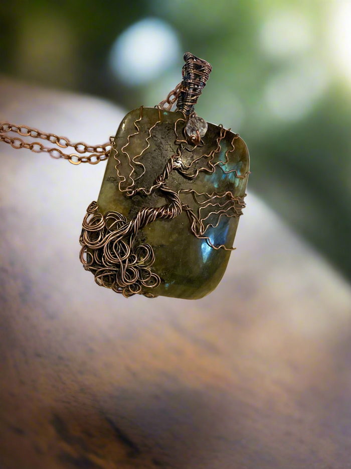 Labradorite Tree Of Life Pendant - Connie’s Crystals 