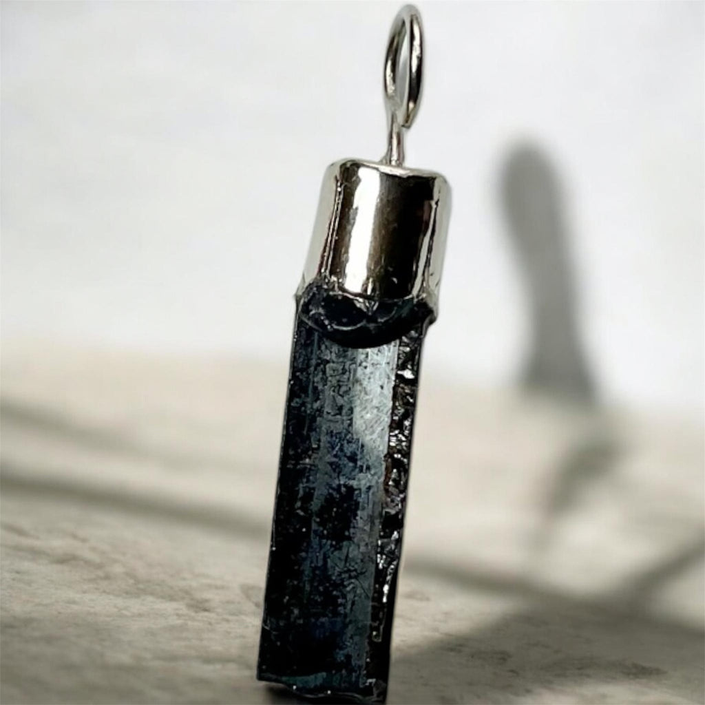 Black Tourmaline & Epidote in Black Tourmaline Pendants
