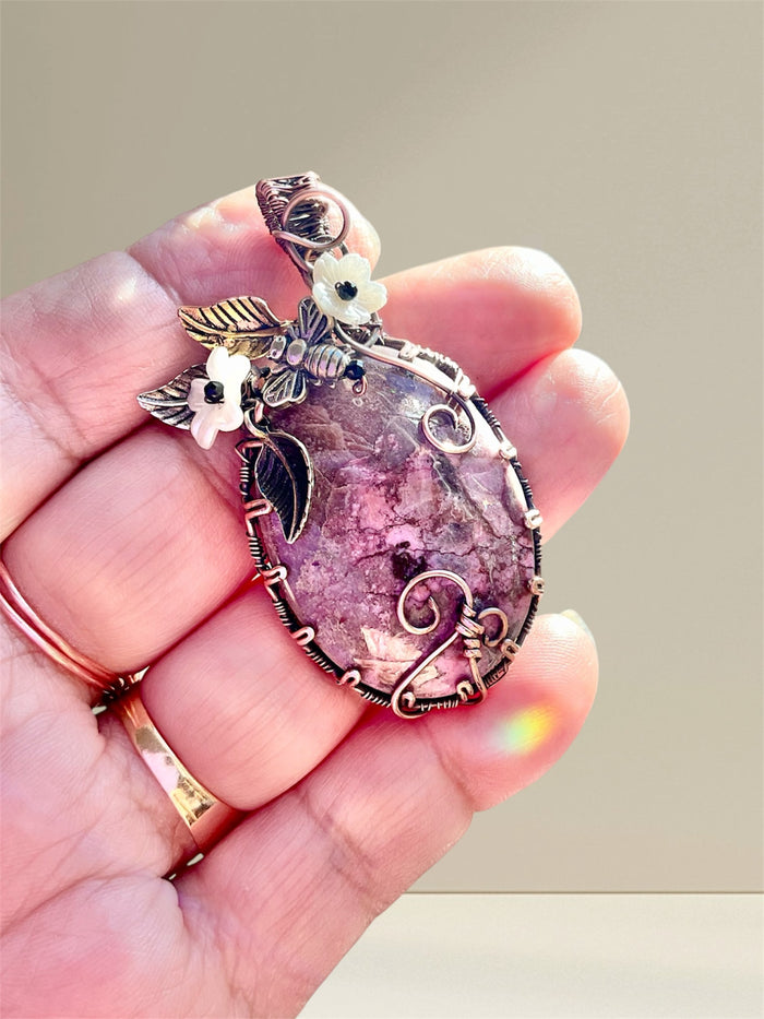 Cobalt Calcite Pendant