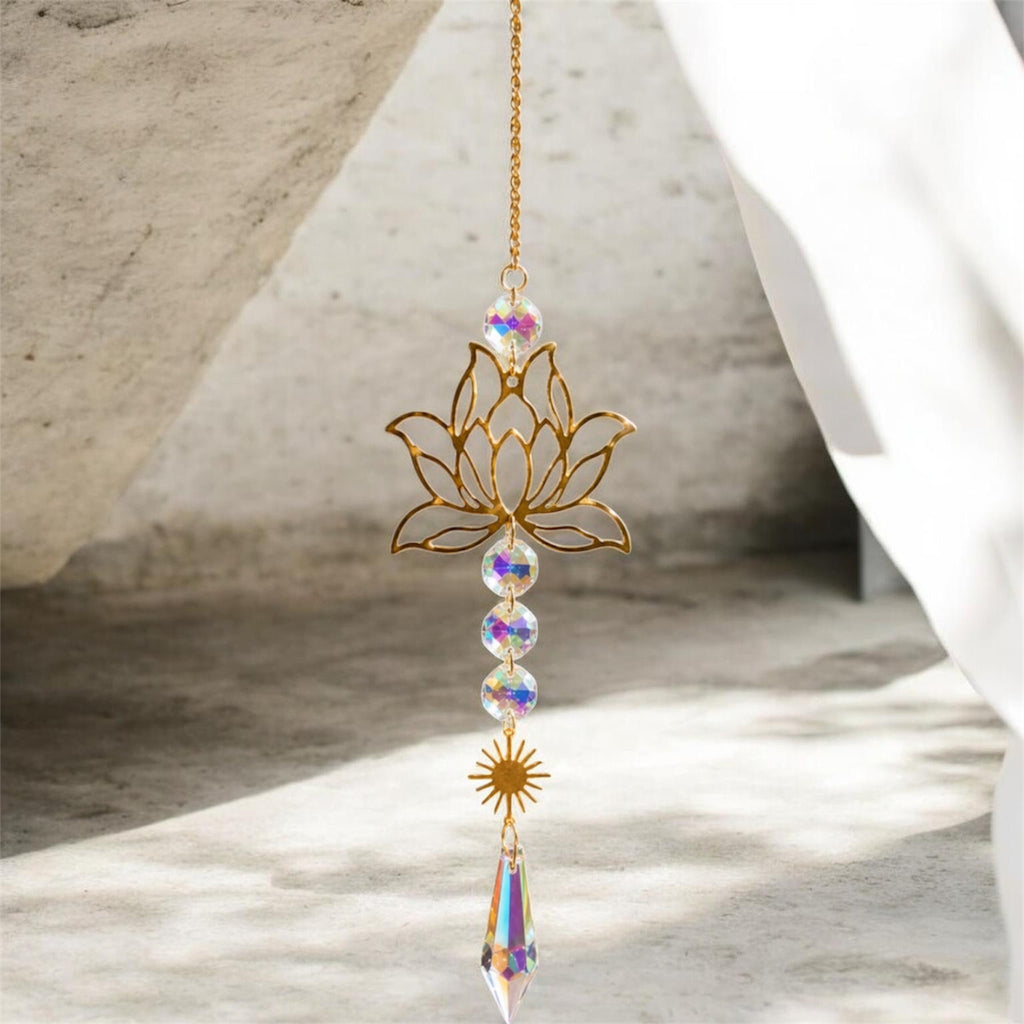 Lotus Crystal Sun Catchers