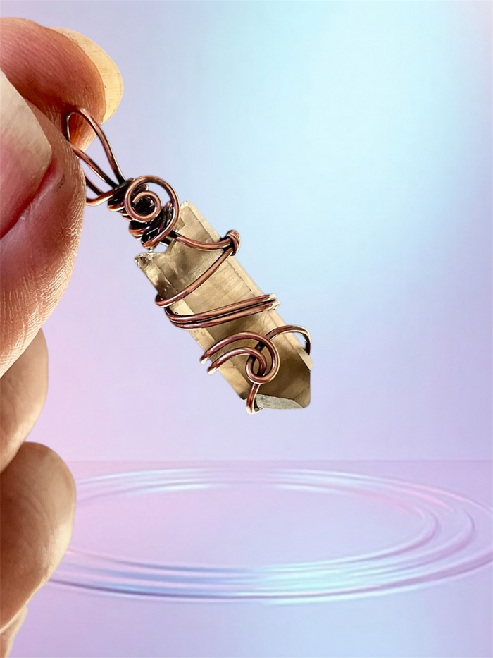 Smokey Lemurian Quartz Pendant