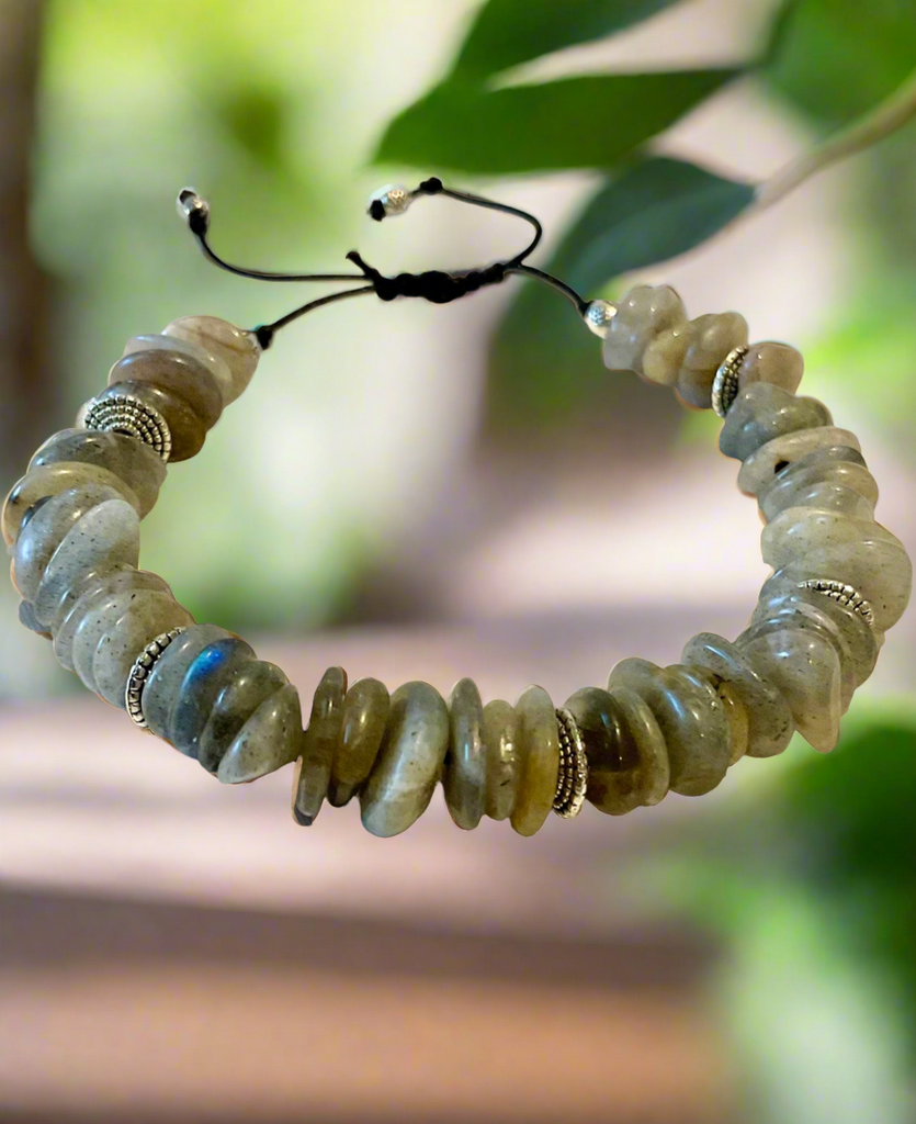Labradorite Gemstone Handmade Bracelet - Connie’s Crystals 