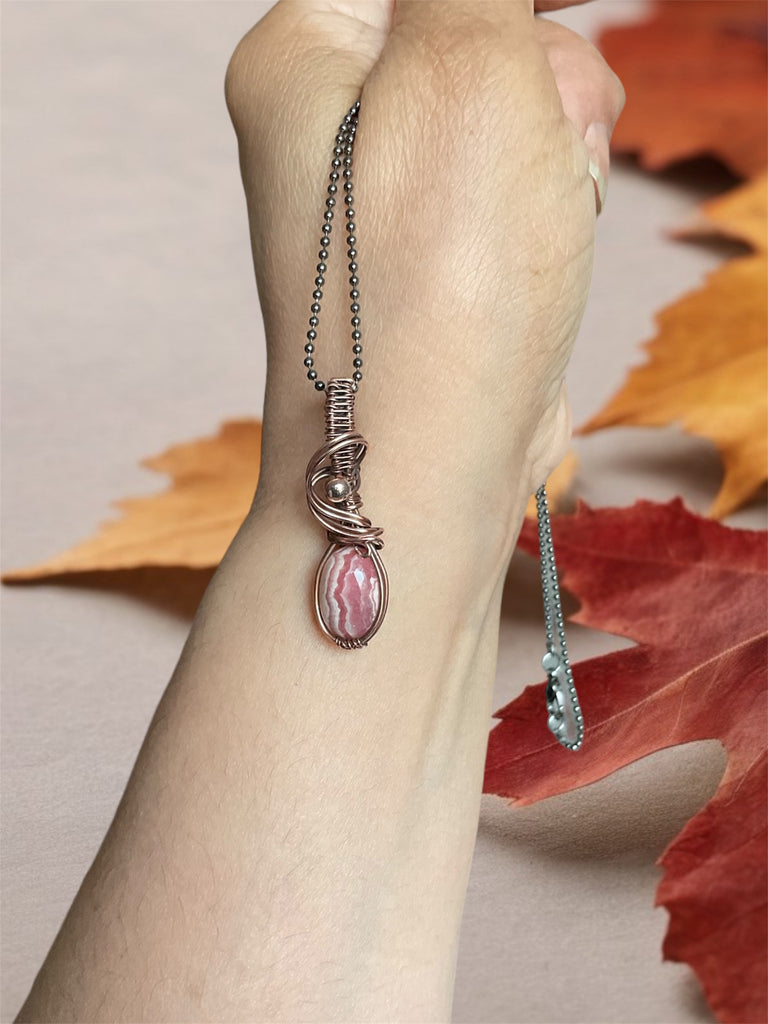 Rhodochrosite Mini Pendants
