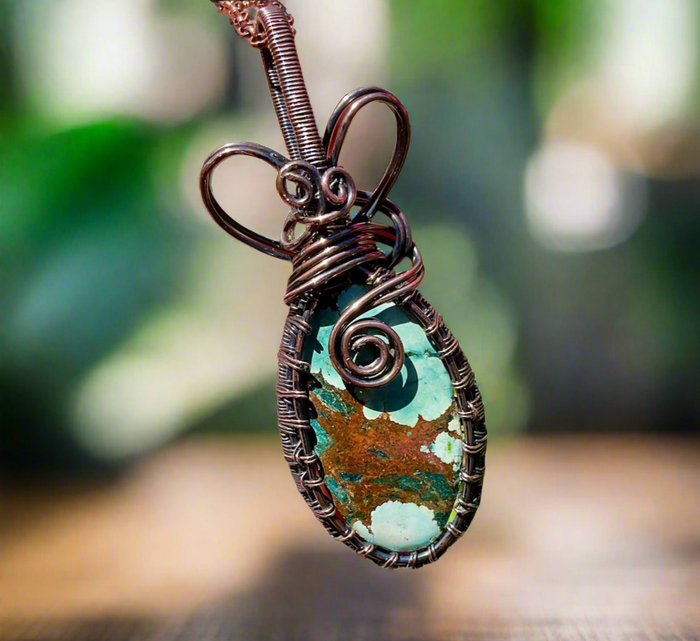 Magnesite Turquoise Pendant - Connie’s Crystals 