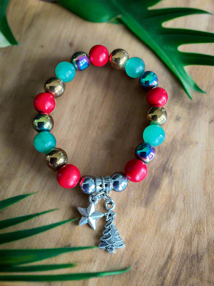 Gemstone Christmas Bracelet - Connie’s Crystals 