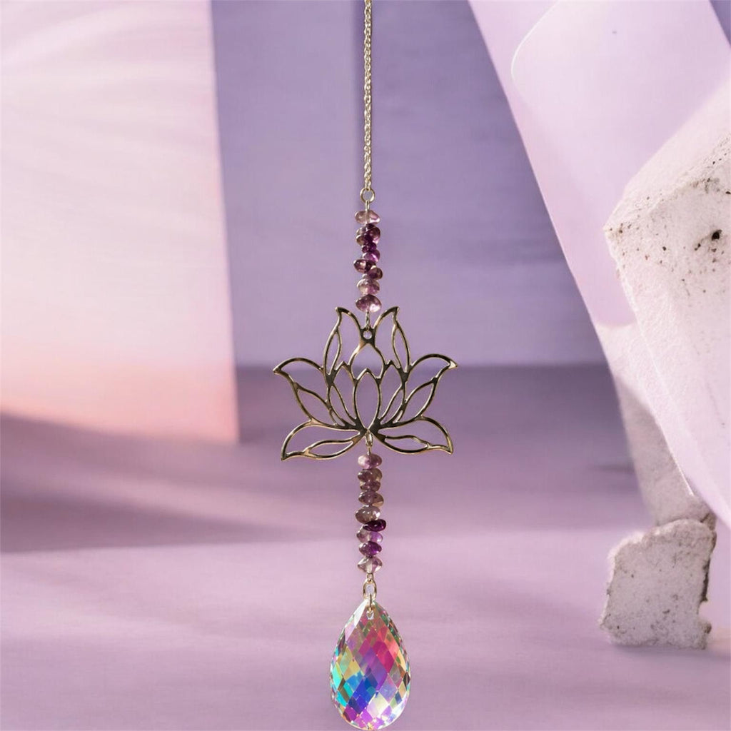 Lotus Crystal Sun Catchers