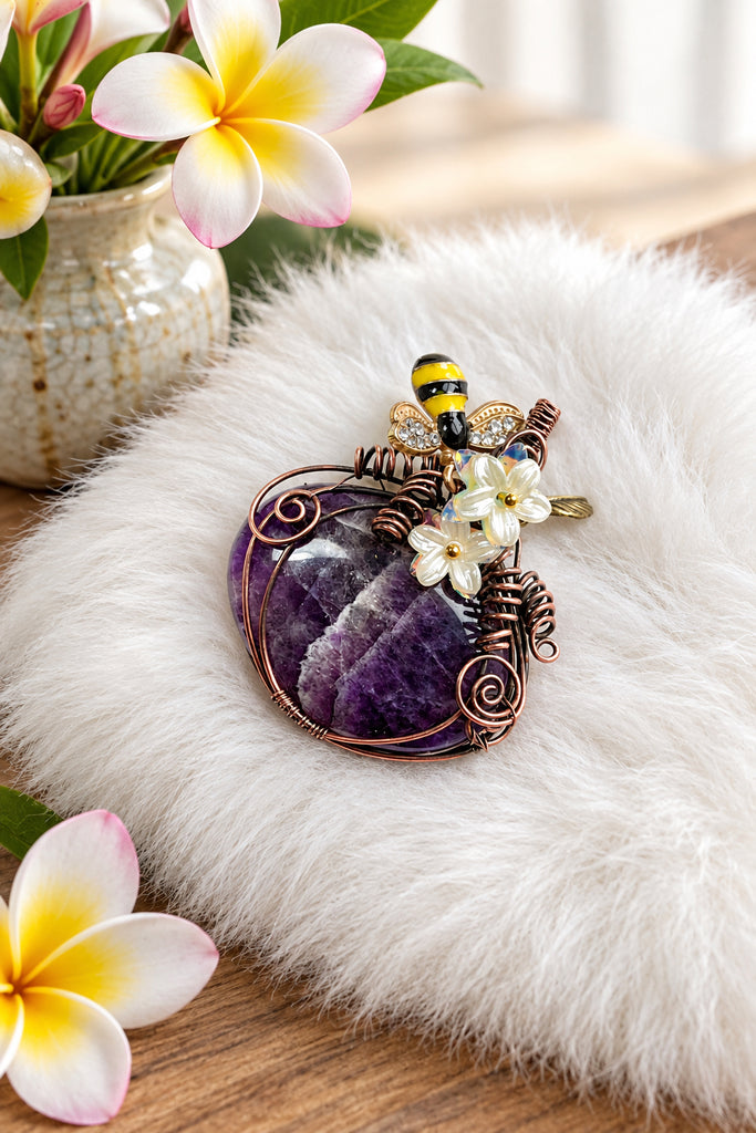 Handmade Crystal Pumpkin Pendants