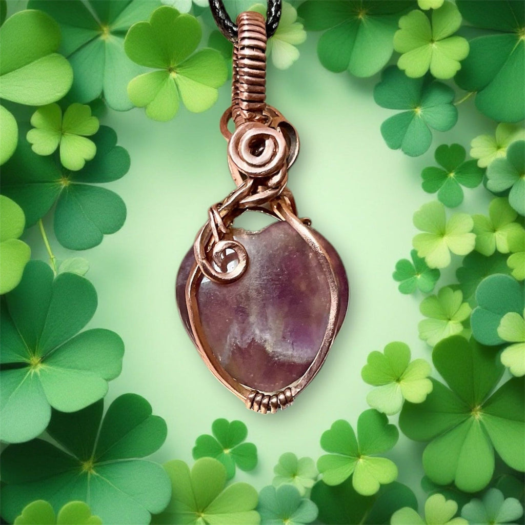 Amethyst Heart Pendant