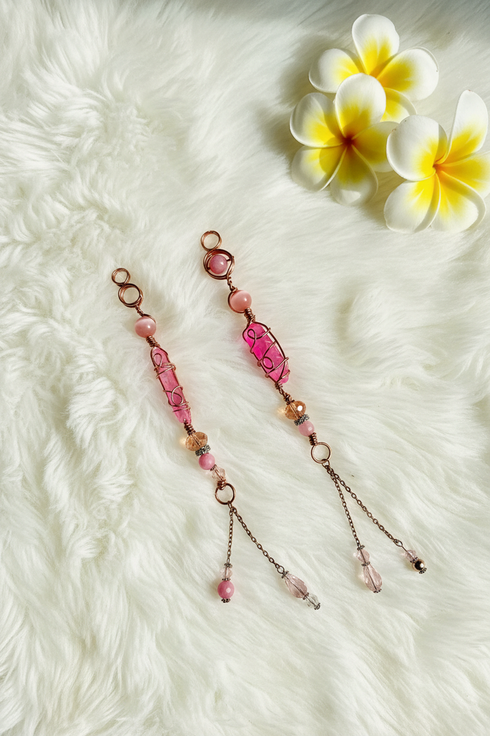 Pink Aura Quartz Wand