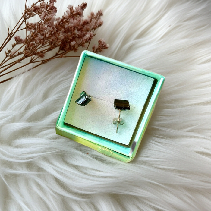 Black Tourmaline Stud Earrings - Connie’s Crystals 