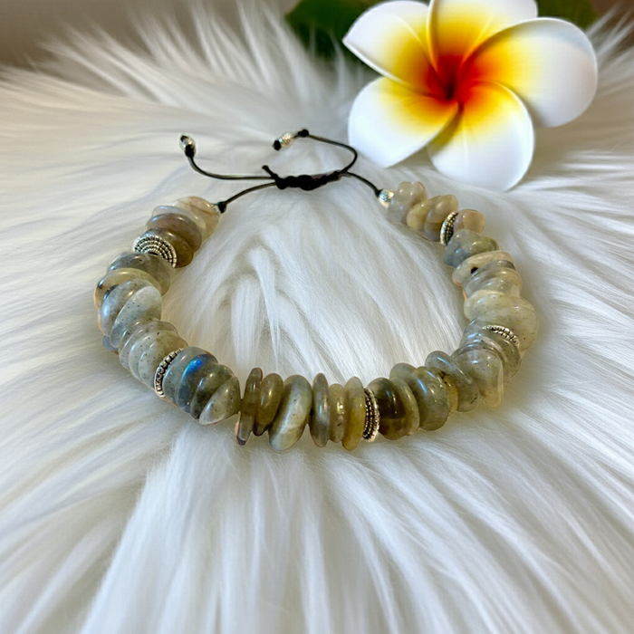 Labradorite Gemstone Handmade Bracelet - Connie’s Crystals 