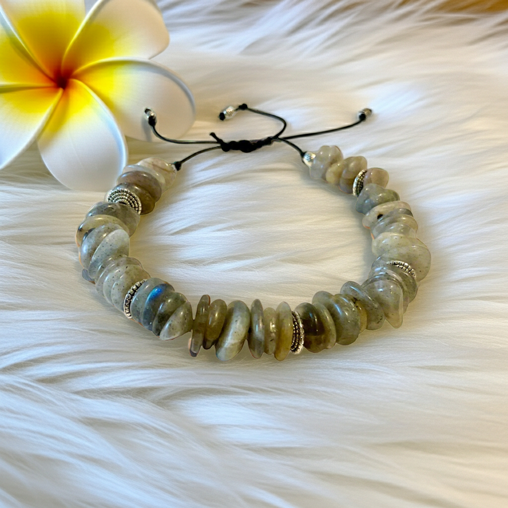 Labradorite Gemstone Handmade Bracelet - Connie’s Crystals 