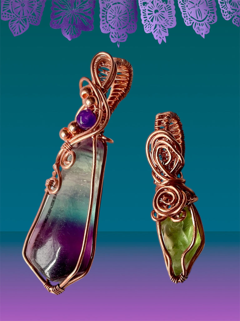 Peridot Wire Wrapped Pendant