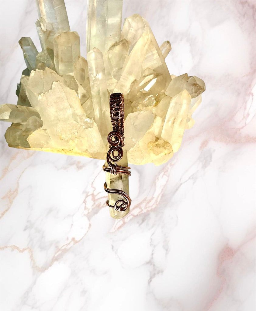 Sunstone Wire Wrapped Point