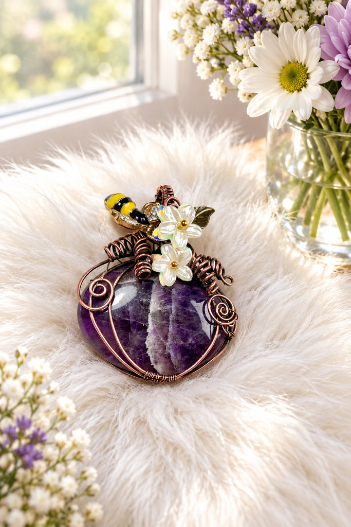 Handmade Crystal Pumpkin Pendants