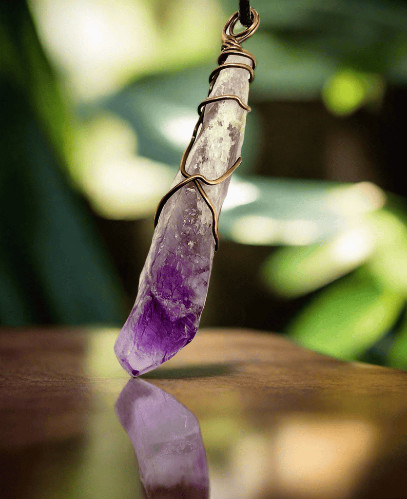 Amethyst Point Wire Wrapped Pendant