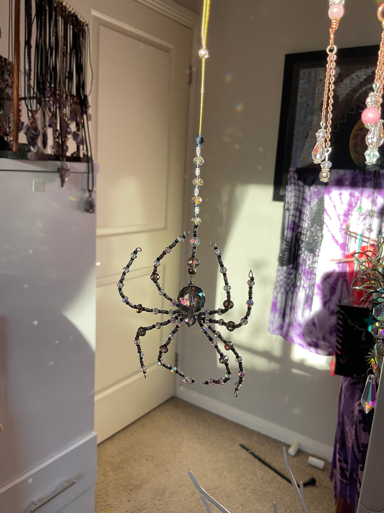 Crystal Spider Sun Catchers