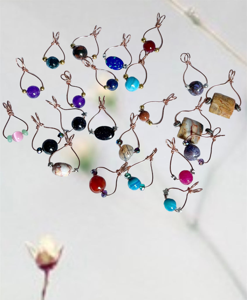 Gemstone Mini Fidget Pendants