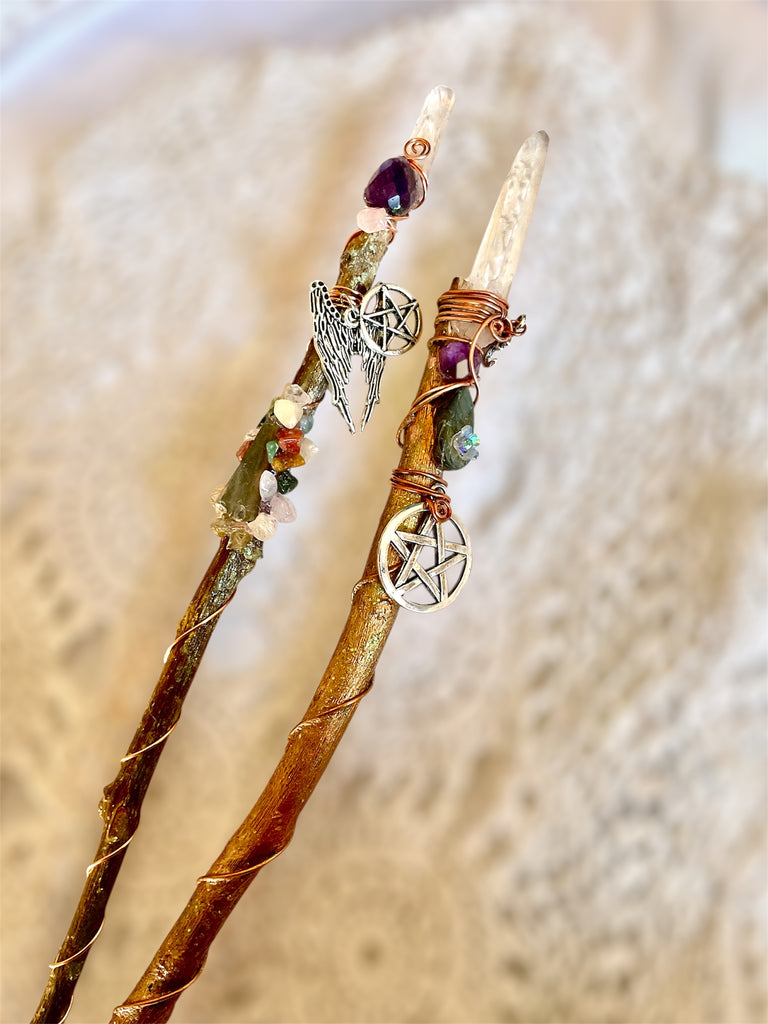 Handmade Crystal Magic Wands