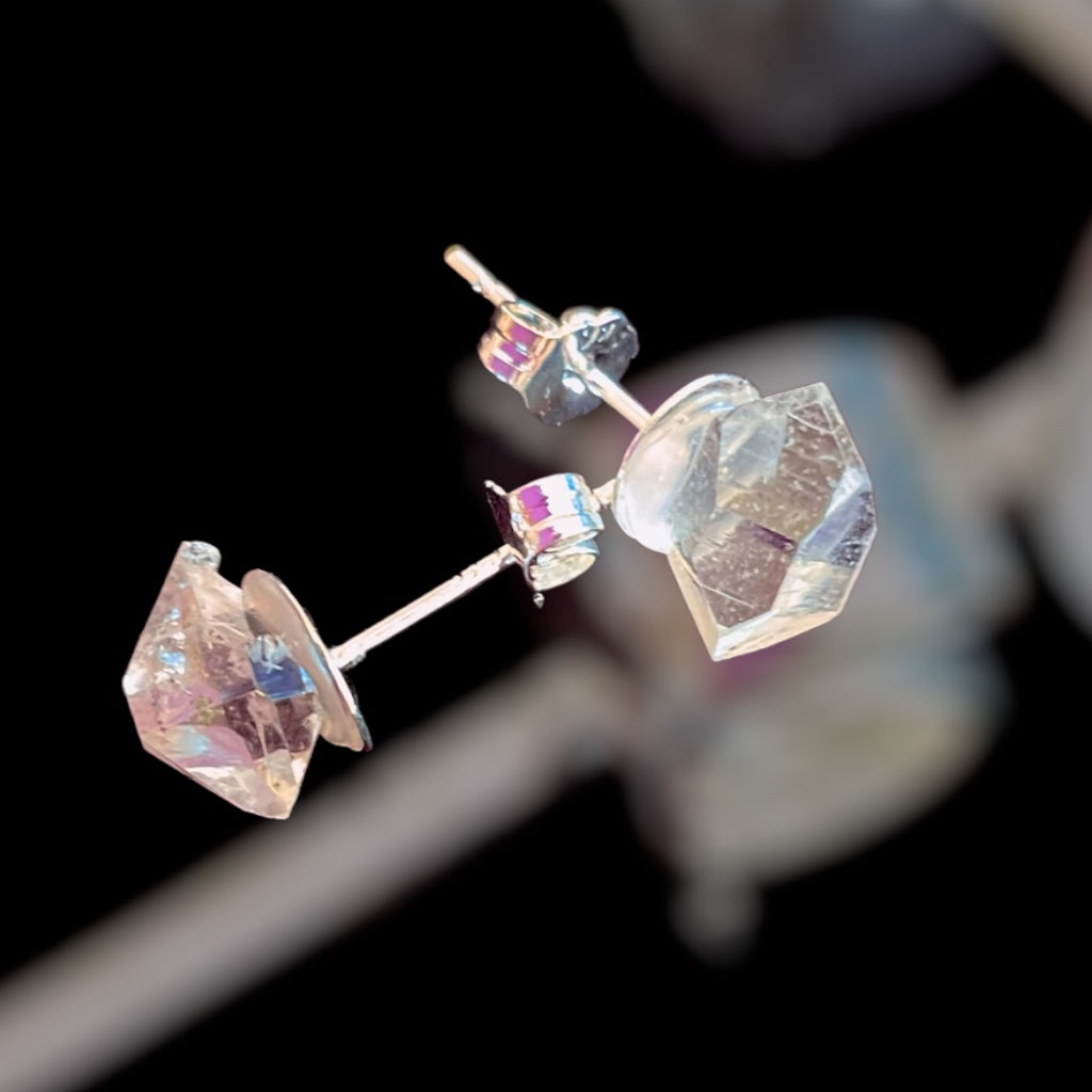 Sterling Silver Gemstone Stud Earrings
