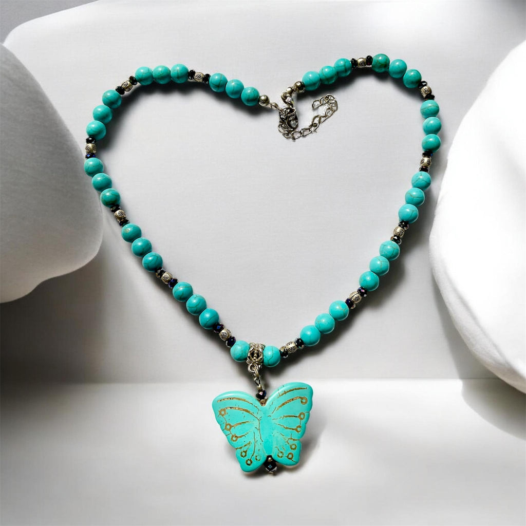 💙 Butterfly Pendant Necklace - Connie’s Crystals 