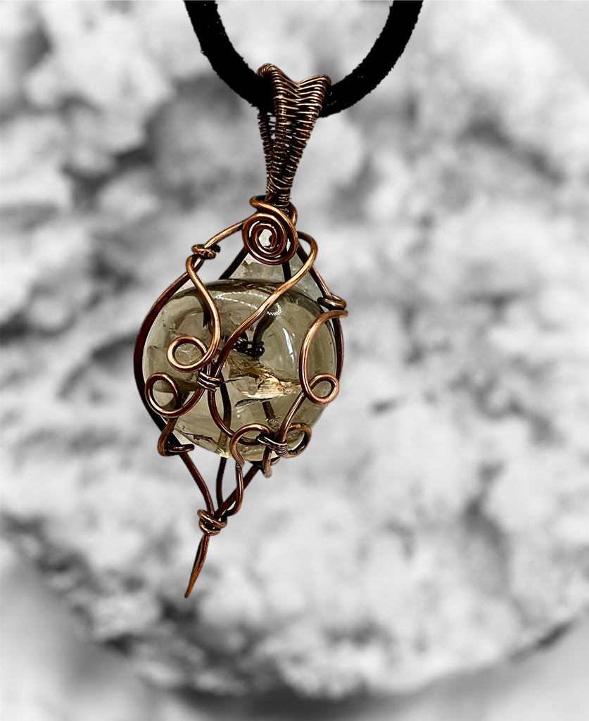 Smokey Quartz Wire Wrapped Pendant