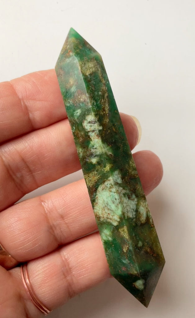 Rainforest Jasper Double Terminated Wand